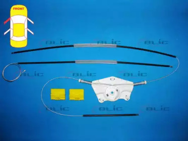Ремкомплект, подъемный механизм стекла BLIC 6205-01-037801P