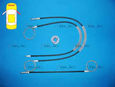 Ремкомплект, подъемный механизм стекла BLIC 6205-01-053808P