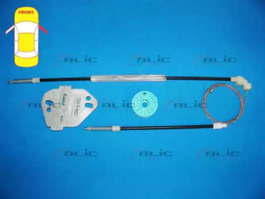 Ремкомплект, подъемный механизм стекла BLIC 6205-02-100802P