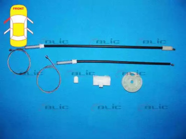 Ремкомплект, подъемный механизм стекла BLIC 6205-08-009801P
