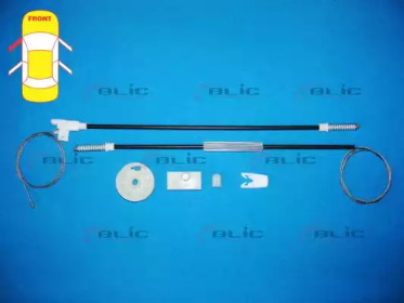 Ремкомплект, подъемный механизм стекла BLIC 6205-09-025817P