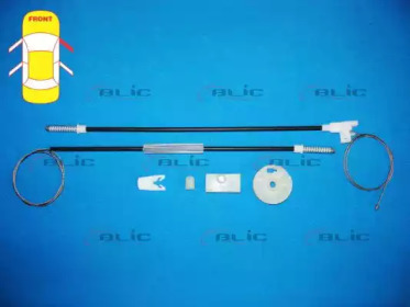 Ремкомплект, подъемный механизм стекла BLIC 6205-09-025818P