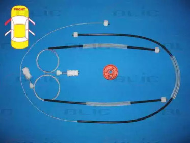 Ремкомплект, подъемный механизм стекла BLIC 6205-09-046811P