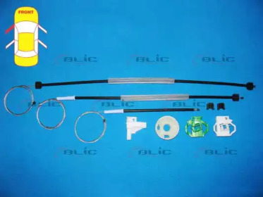 Ремкомплект, подъемный механизм стекла BLIC 6205-10-001801P