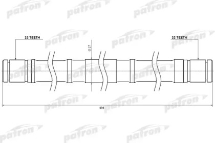 Вал PATRON CD20TLH