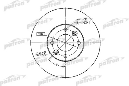 Тормозной диск PATRON PBD1032