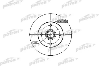 Тормозной диск PATRON PBD1529