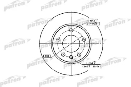 Тормозной диск PATRON PBD1612