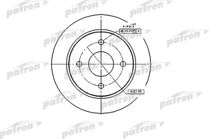 Тормозной диск PATRON PBD1654