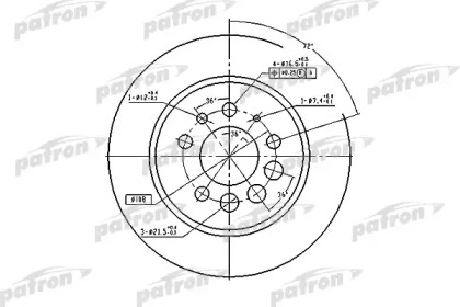 Тормозной диск PATRON PBD1674