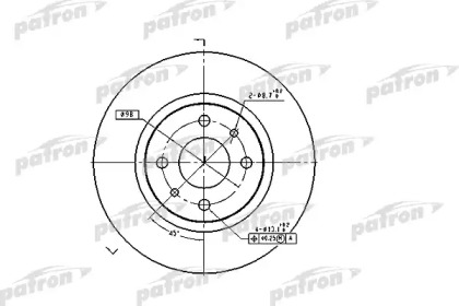 Тормозной диск PATRON PBD1747