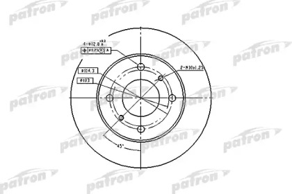 Тормозной диск PATRON PBD2591