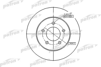 Тормозной диск PATRON PBD2678