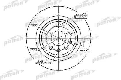 Тормозной диск PATRON PBD2714