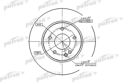 Тормозной диск PATRON PBD2779