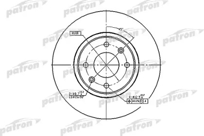 Тормозной диск PATRON PBD2782