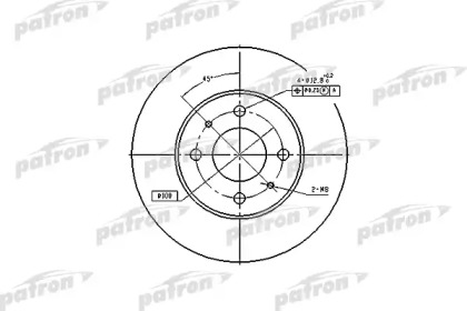 Тормозной диск PATRON PBD4018