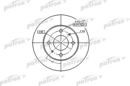 Тормозной диск PATRON PBD4019