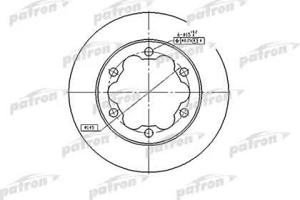 Тормозной диск PATRON PBD4089