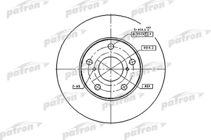 Тормозной диск PATRON PBD4161