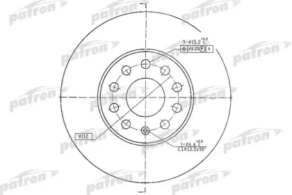 Тормозной диск PATRON PBD4295