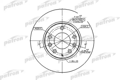 Тормозной диск PATRON PBD4386