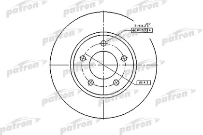 Тормозной диск PATRON PBD53004