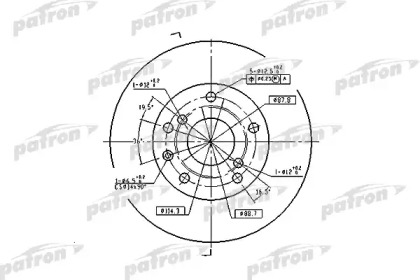 Тормозной диск PATRON PBD7092