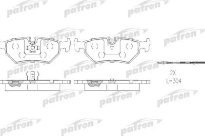 Комплект тормозных колодок PATRON PBP1003