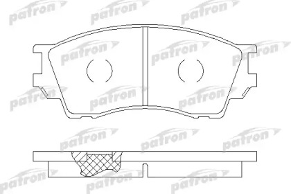 Комплект тормозных колодок PATRON PBP1025