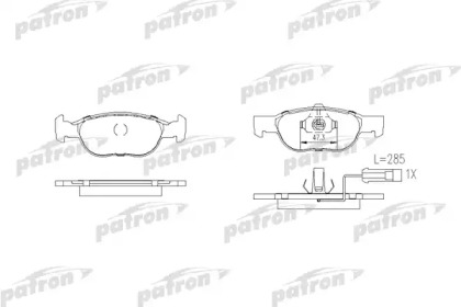 Комплект тормозных колодок PATRON PBP1040