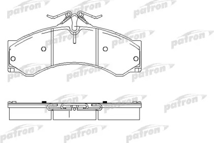 Комплект тормозных колодок PATRON PBP1043