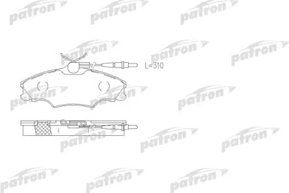 Комплект тормозных колодок PATRON PBP1062