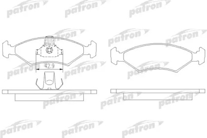 Комплект тормозных колодок PATRON PBP1081