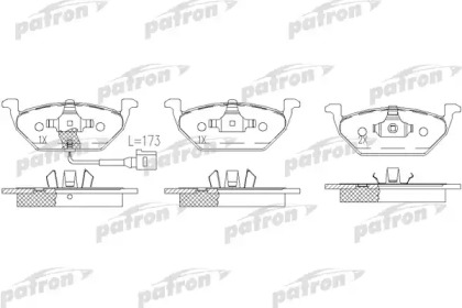 Комплект тормозных колодок PATRON PBP1094