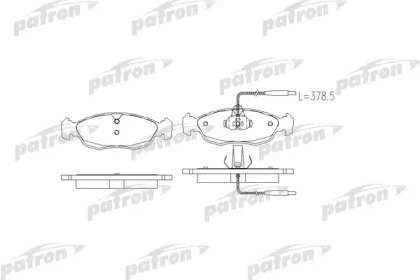 Комплект тормозных колодок PATRON PBP1168