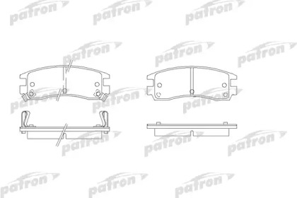 Комплект тормозных колодок PATRON PBP1264