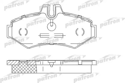 Комплект тормозных колодок PATRON PBP1306