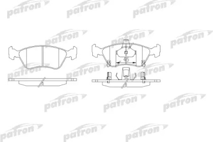 Комплект тормозных колодок PATRON PBP1321