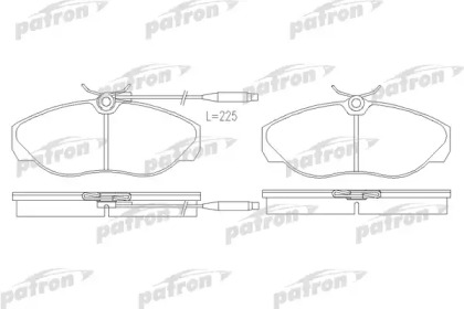 Комплект тормозных колодок PATRON PBP1396