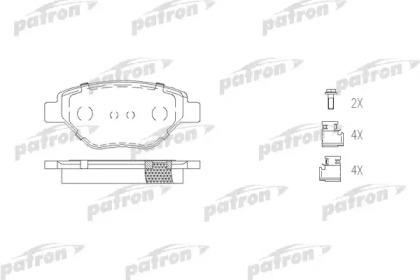 Комплект тормозных колодок PATRON PBP1409