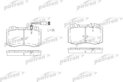 Комплект тормозных колодок PATRON PBP1426