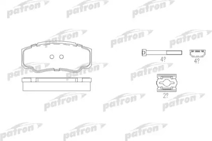 Комплект тормозных колодок PATRON PBP1480