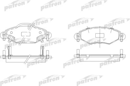 Комплект тормозных колодок PATRON PBP1513