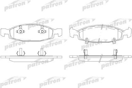 Комплект тормозных колодок PATRON PBP1523