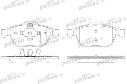 Комплект тормозных колодок PATRON PBP1541