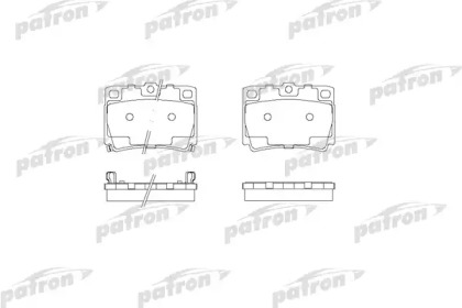 Комплект тормозных колодок PATRON PBP1570