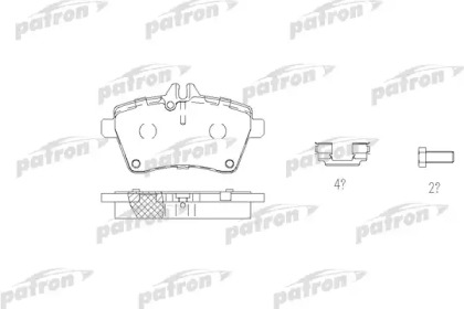 Комплект тормозных колодок PATRON PBP1593