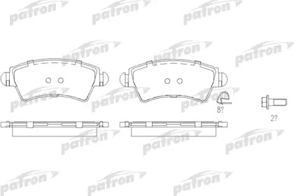 Комплект тормозных колодок PATRON PBP1599