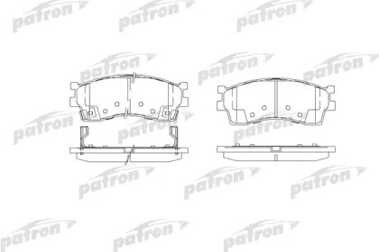 Комплект тормозных колодок PATRON PBP1602
